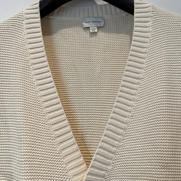 Club Monaco Heavy Cotton Cardigan - Picture 2 of 4